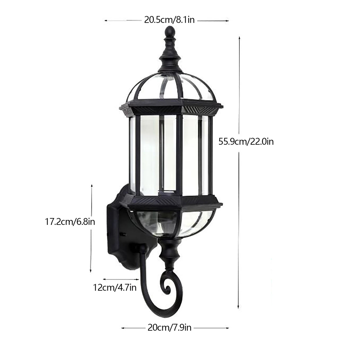 Applique murale LED extérieur vintage