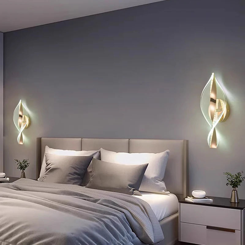 2 Appliques murales dorée chambre
