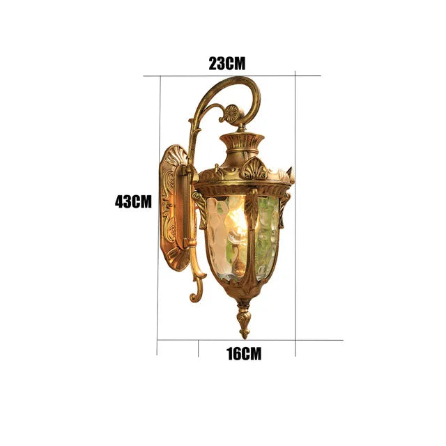 Applique murale E27 bronze 