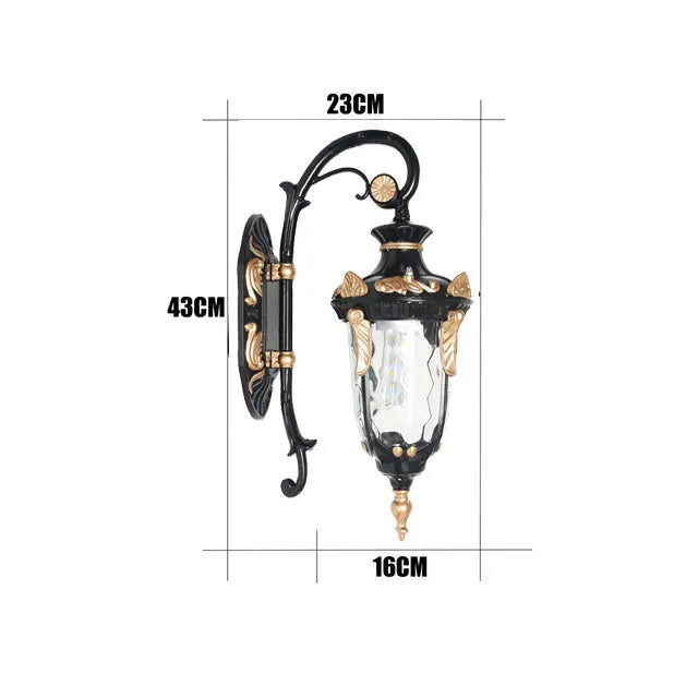 Applique murale E27 bronze et noir 