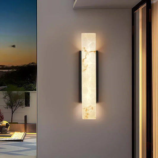 Applique murale LED design en marbre