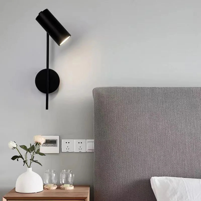 Applique murale avec interrupteur noir pour chambre 