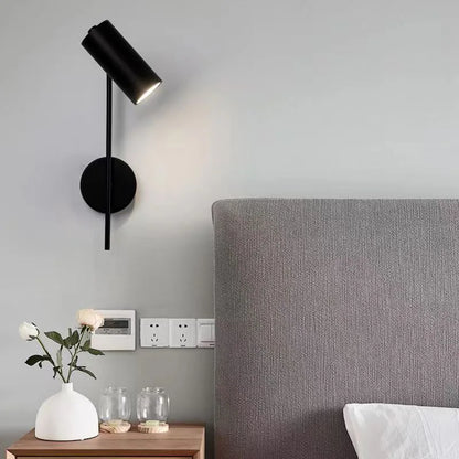 Applique murale avec interrupteur noir pour chambre 