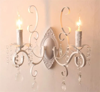 Applique murale baroque blanche modèle 1