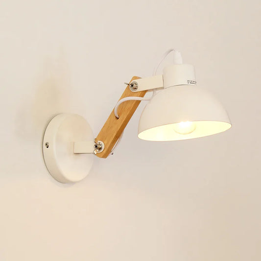 Applique murale bois et blanc
