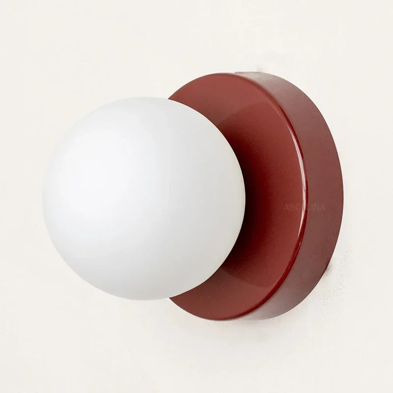 Applique murale cannage rouge