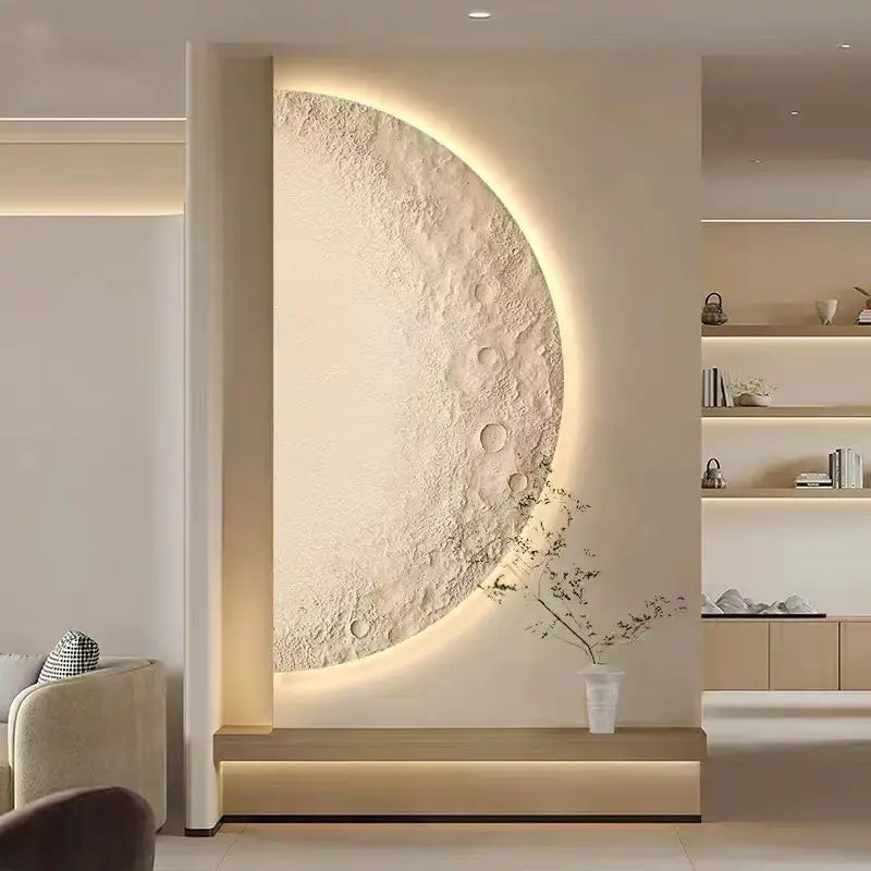 Applique murale demi lune