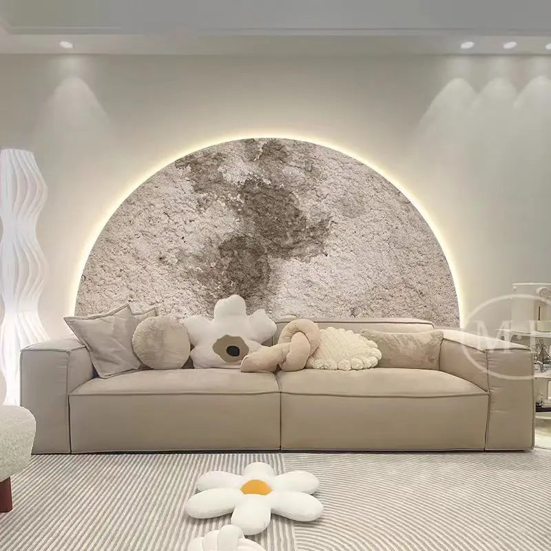 Applique murale demi lune salon 
