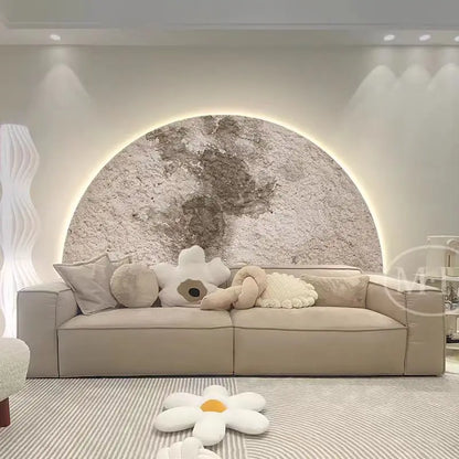 Applique murale demi lune salon 