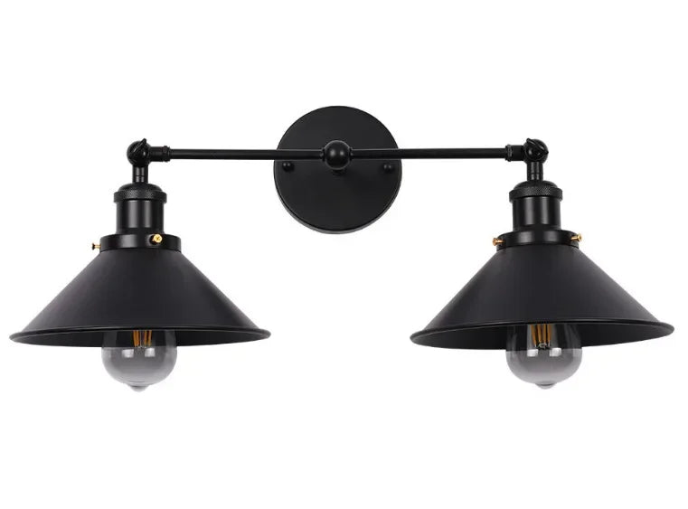 Applique murale double noir