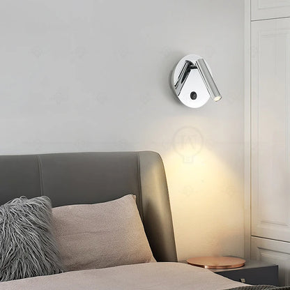 Applique murale en argent galvanisé chambre