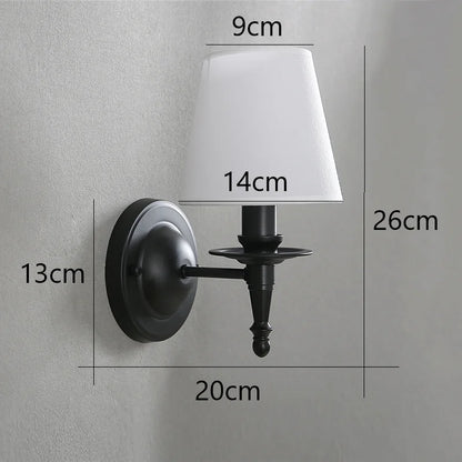 Applique murale en lin dimensions noir