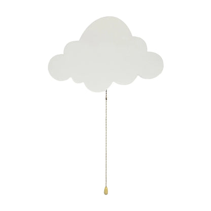 Applique murale enfance nuage avec tiret 

