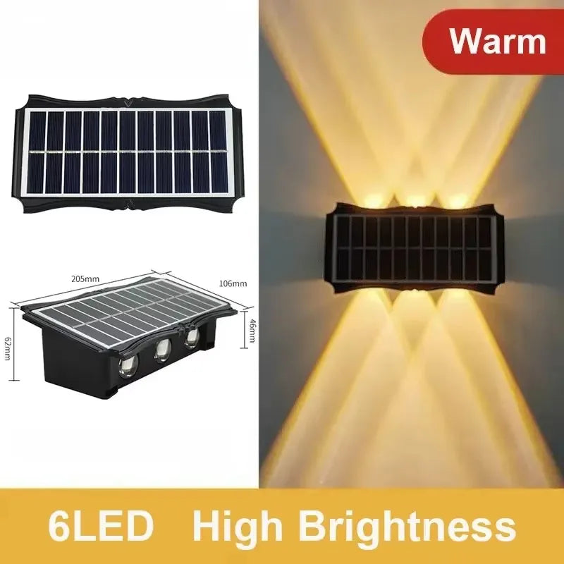 Applique murale extérieur pour terrasse chaud 6 LED haute luminosité 