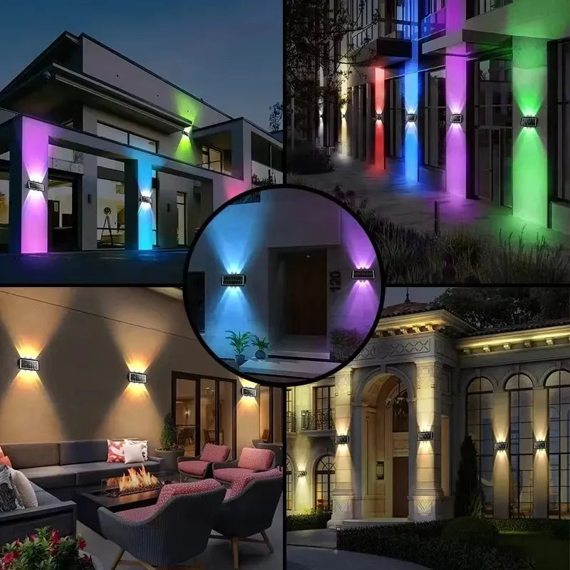 Applique murale extérieur pour terrasse lumière colorée 