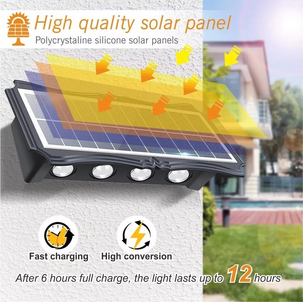 Applique murale extérieur pour terrasse solaire
