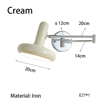 Applique murale extensible blanc crème