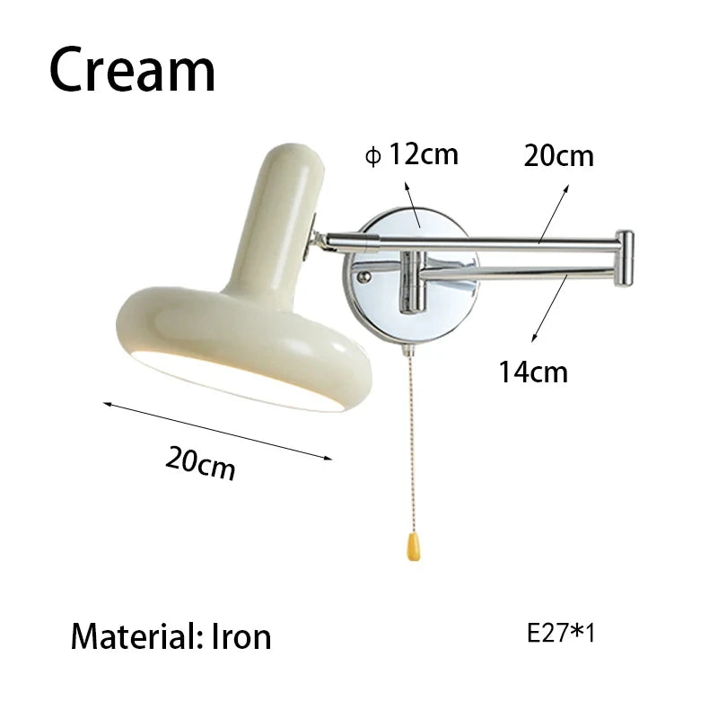 Applique murale extensible blanc crème