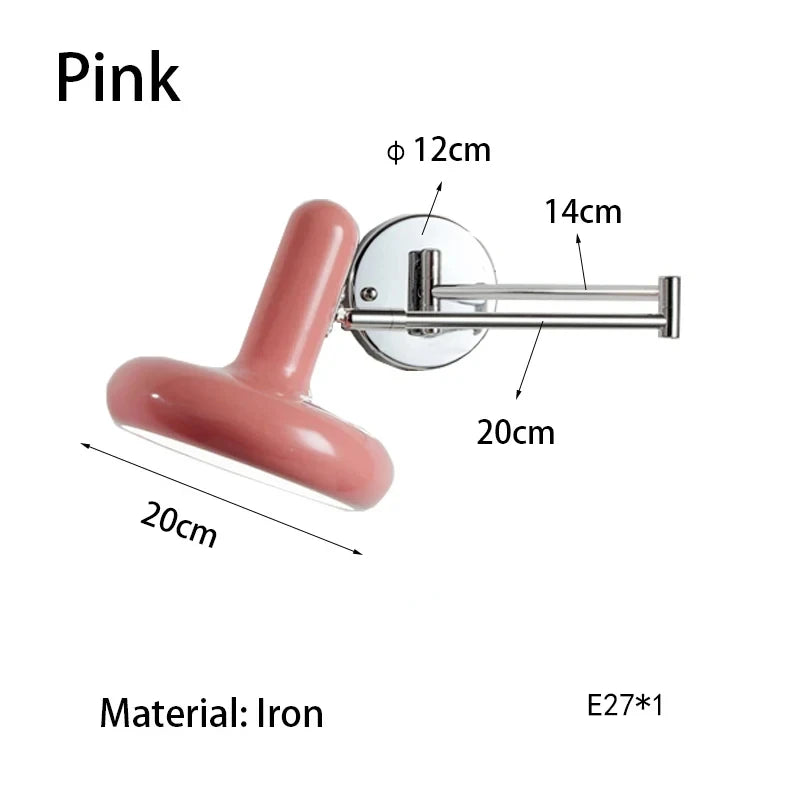 Applique murale extensible rose