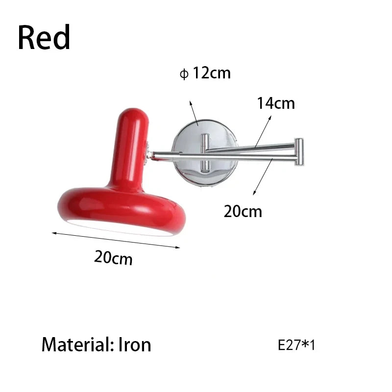 Applique murale extensible rouge 