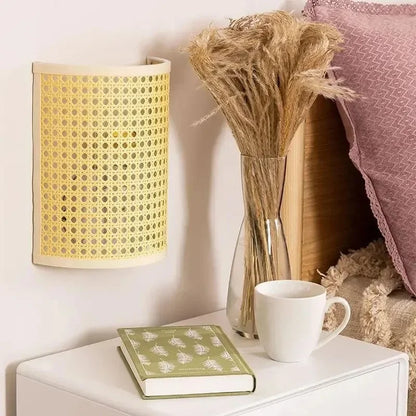 Applique murale fibre naturelle chambre