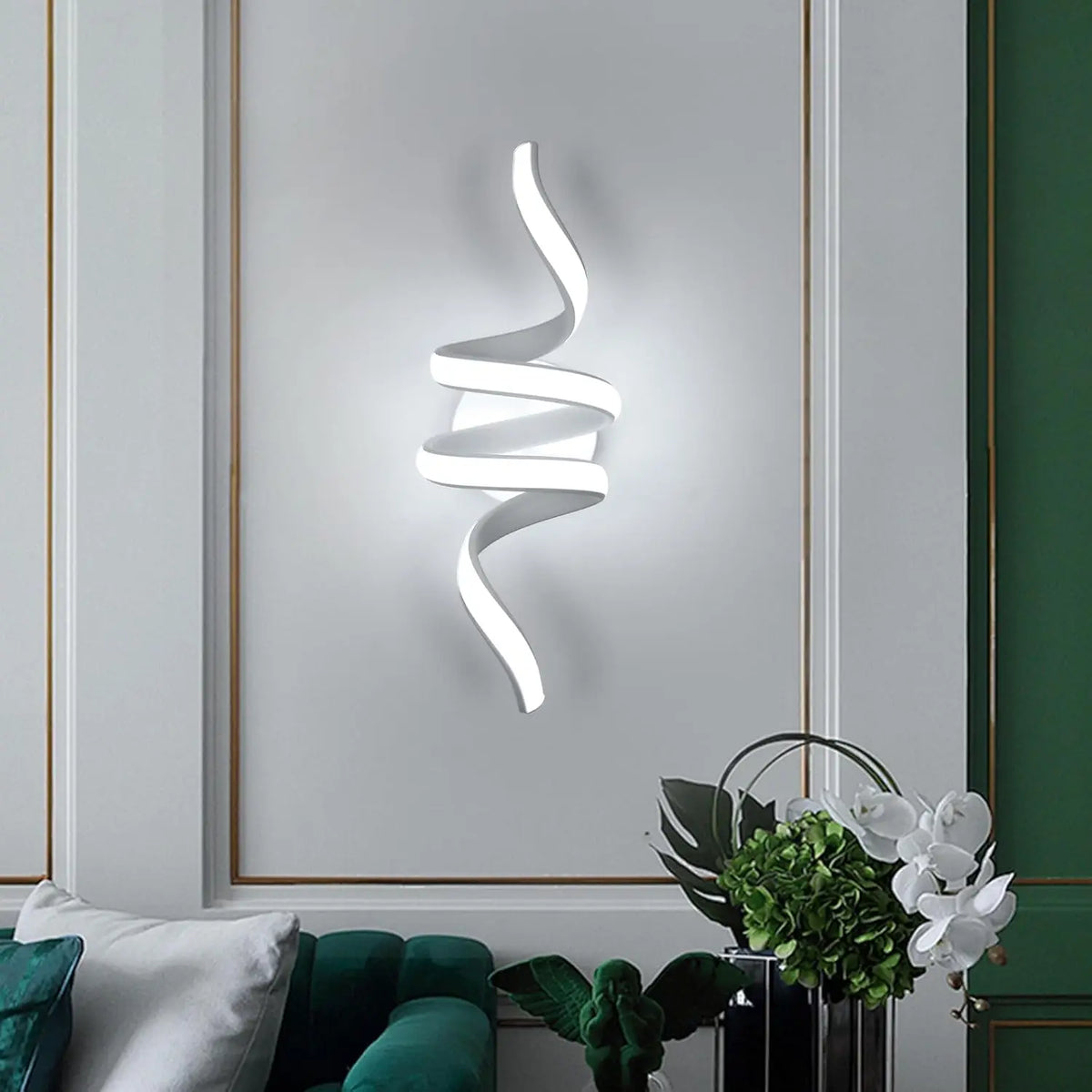 Applique murale intérieur blanche salon