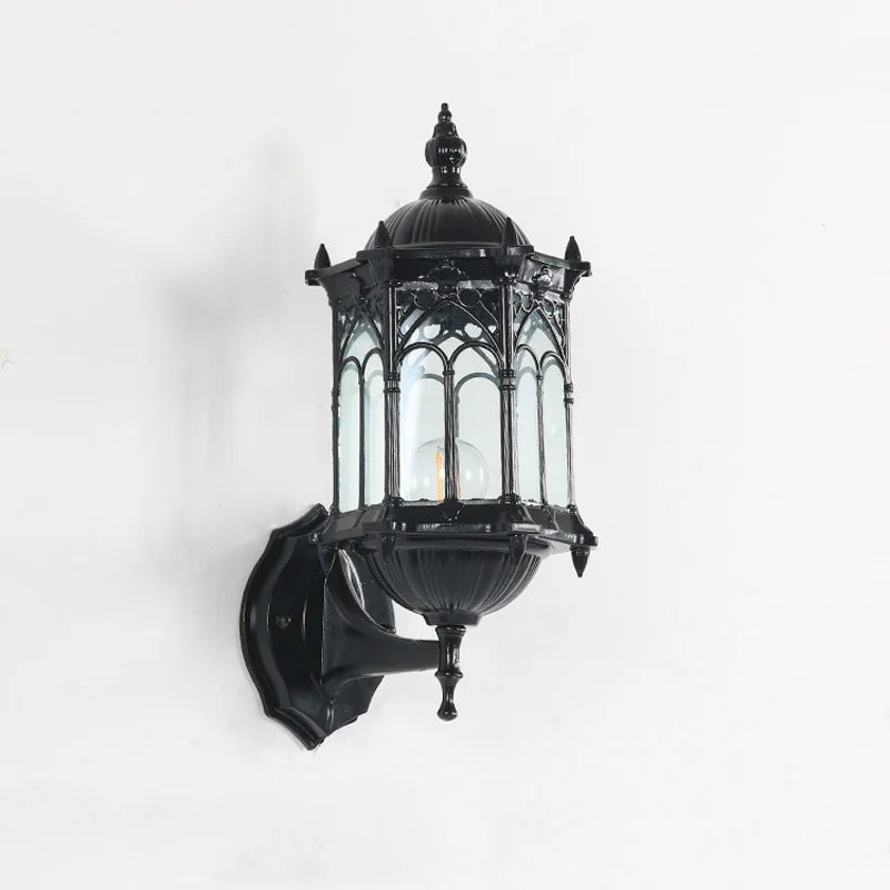 Applique murale lampadaire noir 