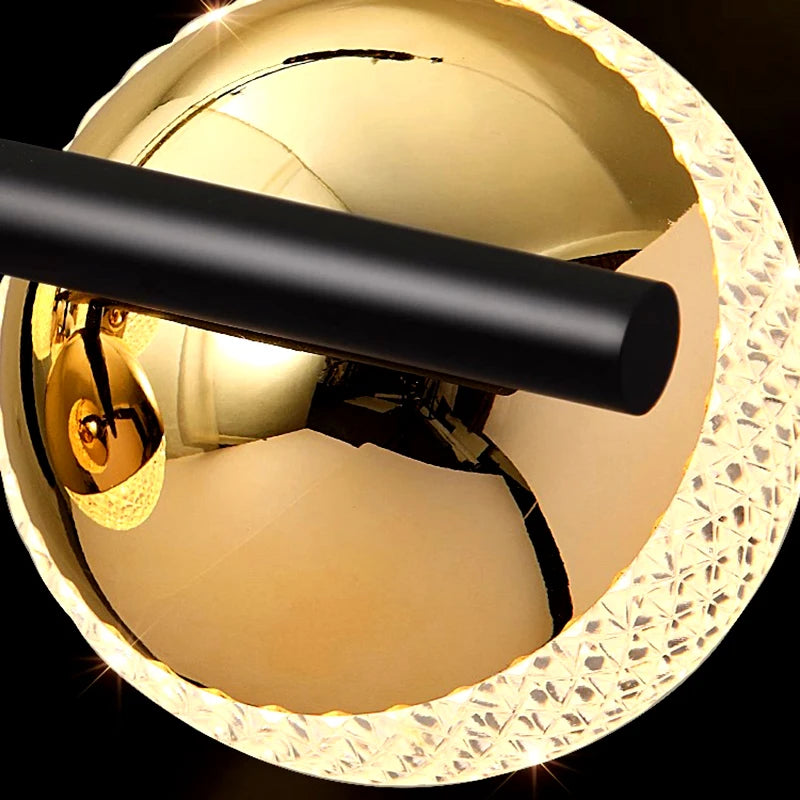 Applique murale suspendue au design moderne boule