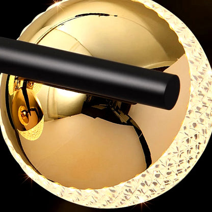 Applique murale suspendue au design moderne boule