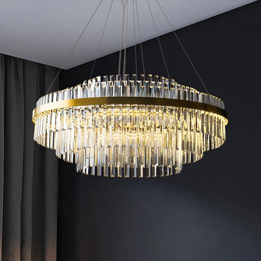 Applique murale suspendue en cristal