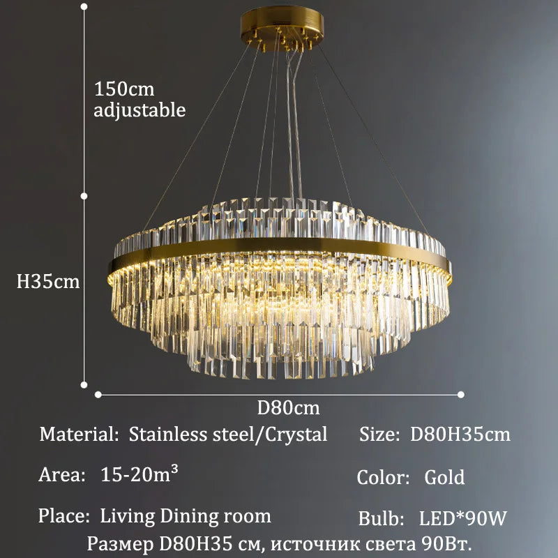 Applique murale suspendue en cristal dimensions modèle 1