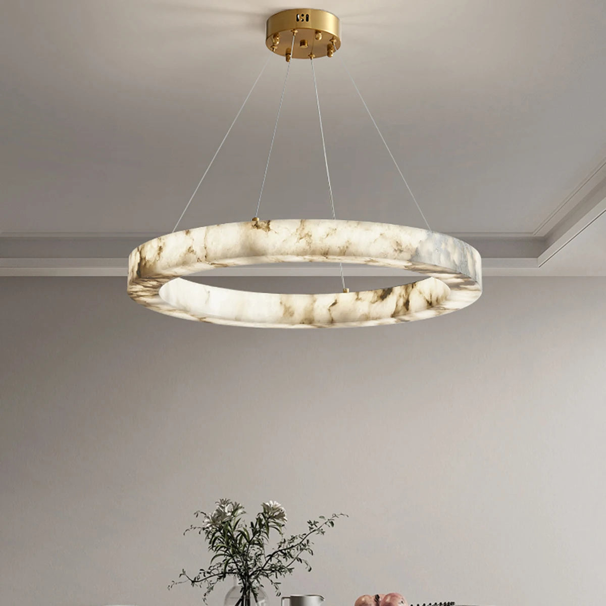 Applique murale suspendue en marbre