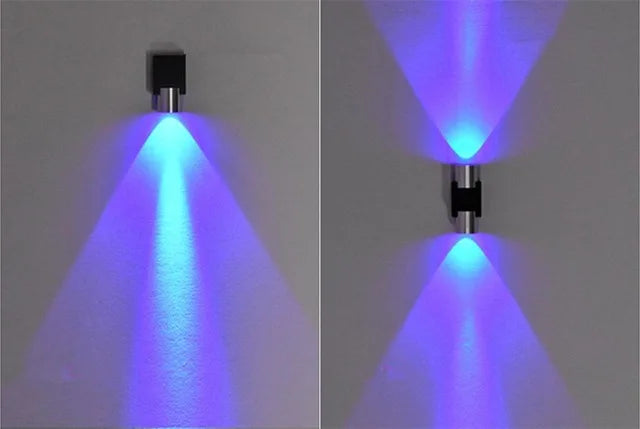 Applique murale tendance lumière bleu violet