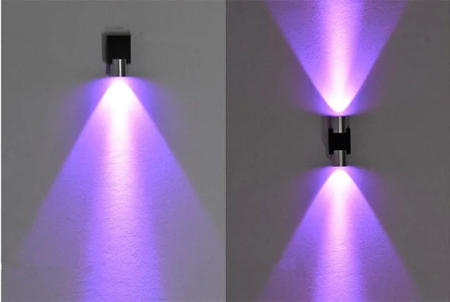 Applique murale tendance lumière violet