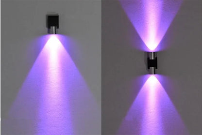 Applique murale tendance lumière violet