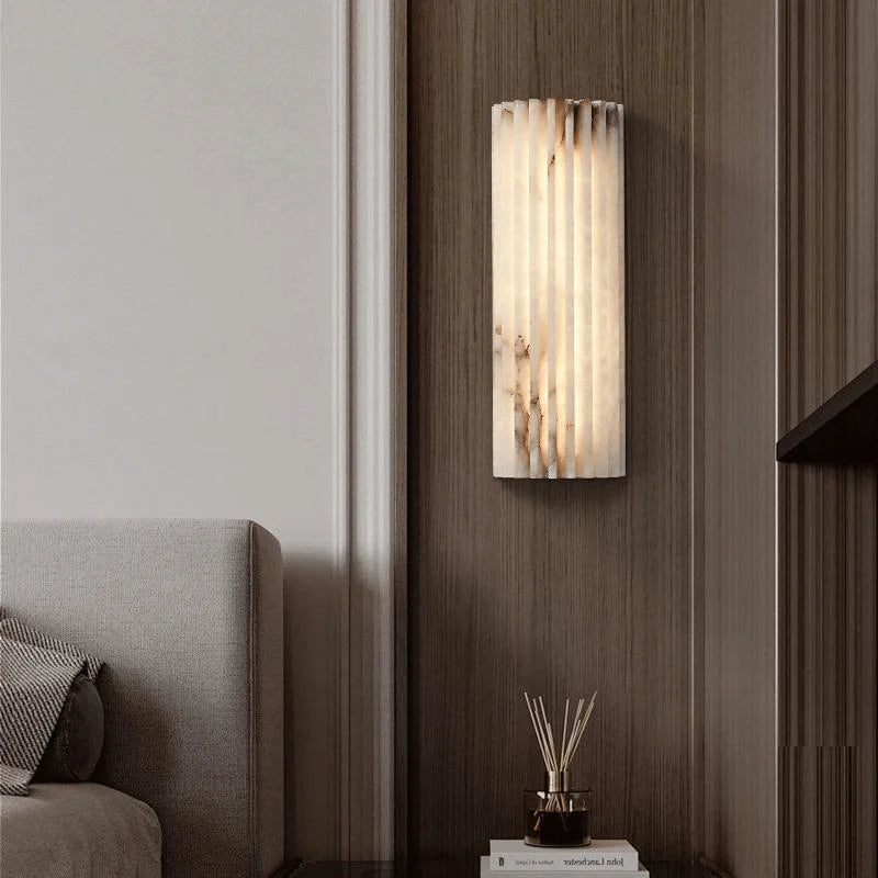 Applique murale vertical en marbre chambre