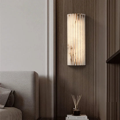 Applique murale vertical en marbre chambre