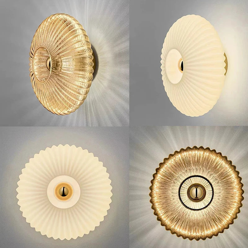 Appliques murales design en verre 