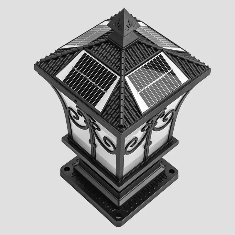 Applique murale LED solaire style japonais