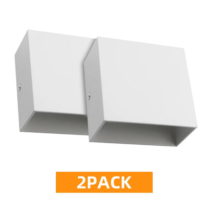 Pack de 2 appliques murales blanches
