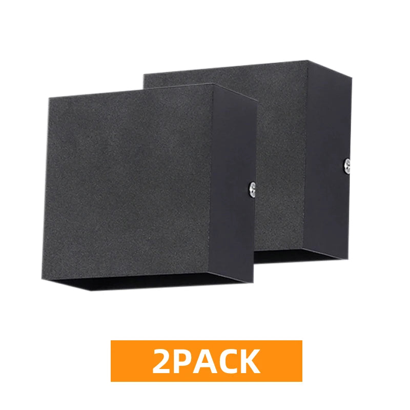 Pack de 2 appliques murales noires
