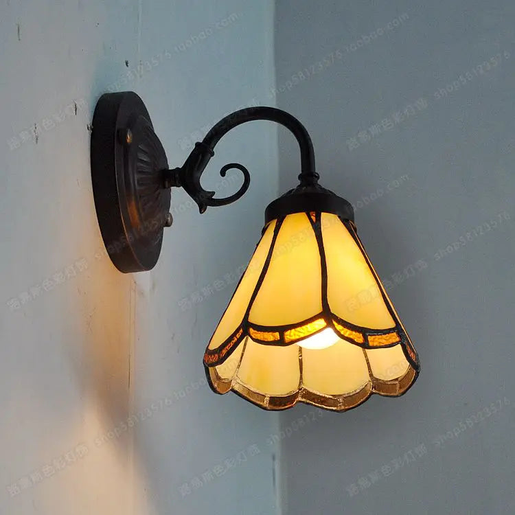 Applique murale anglaise en bois