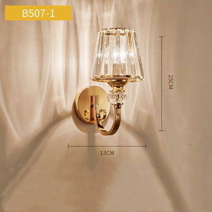 Grande applique murale en cristal