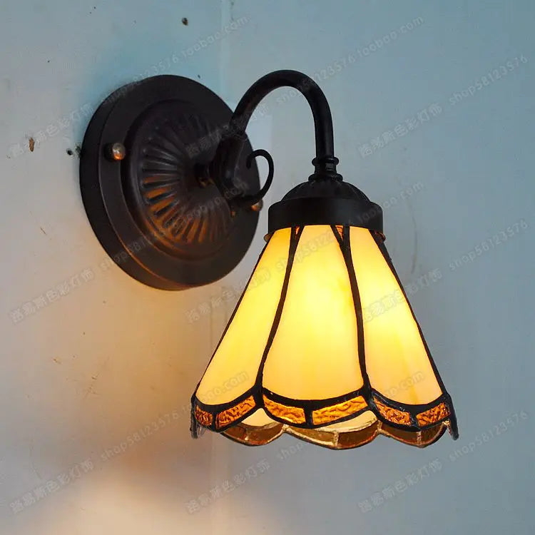 Applique murale anglaise en bois