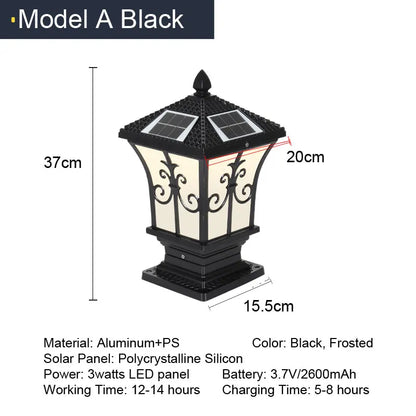 Applique murale LED solaire style japonais